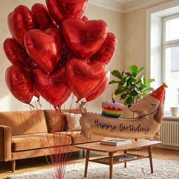 Кульки для привітання з днем народження &laquo;Pure Love&raquo; 5509 фото