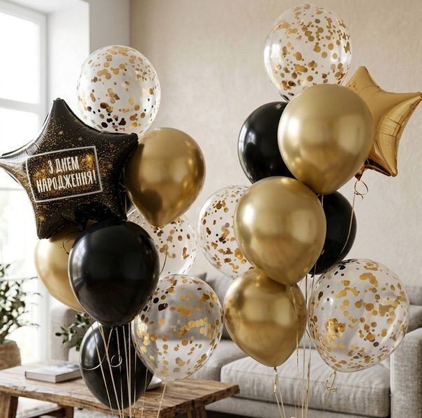 Шарики на день рождения &laquo;Happy Day Set&raquo; 5238 фото