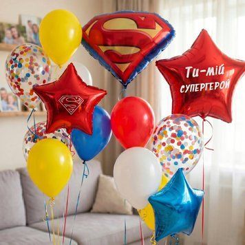 Воздушные шарики Superman 5245 фото